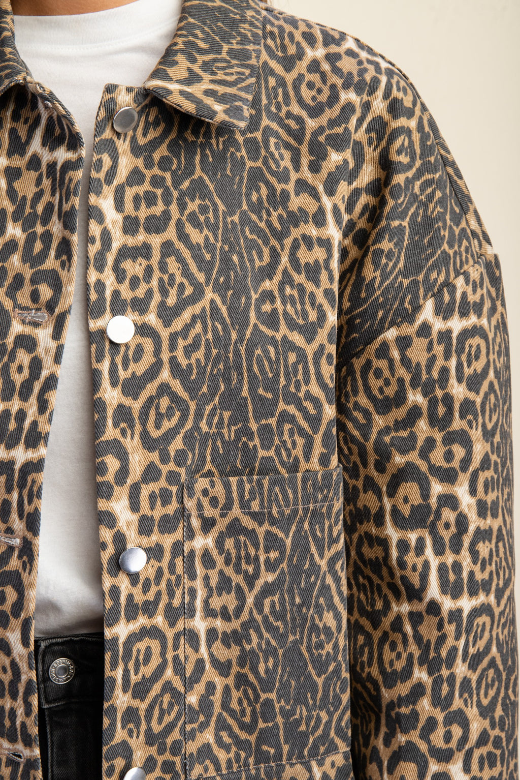 Leopard Shirt Jacket