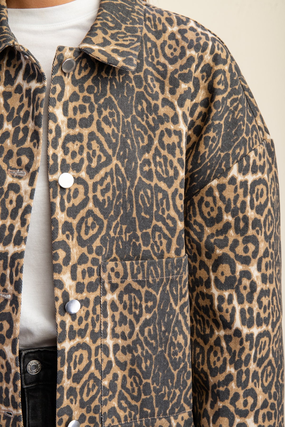 Leopard Shirt Jacket