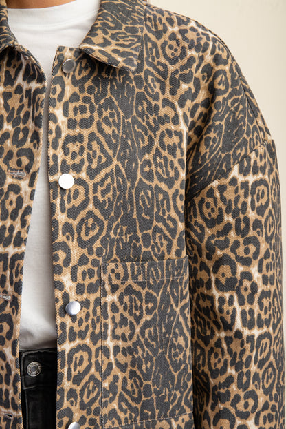 Leopard Shirt Jacket