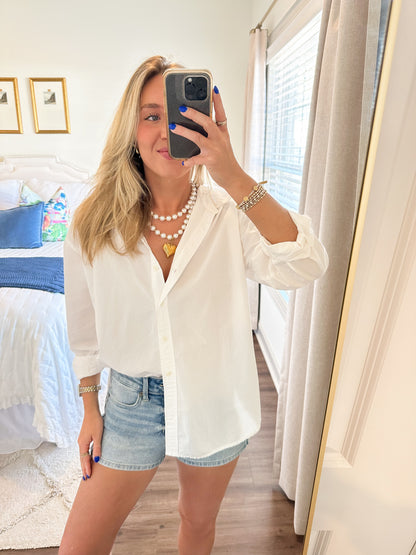 Wrap Around Pearl Heart Necklace