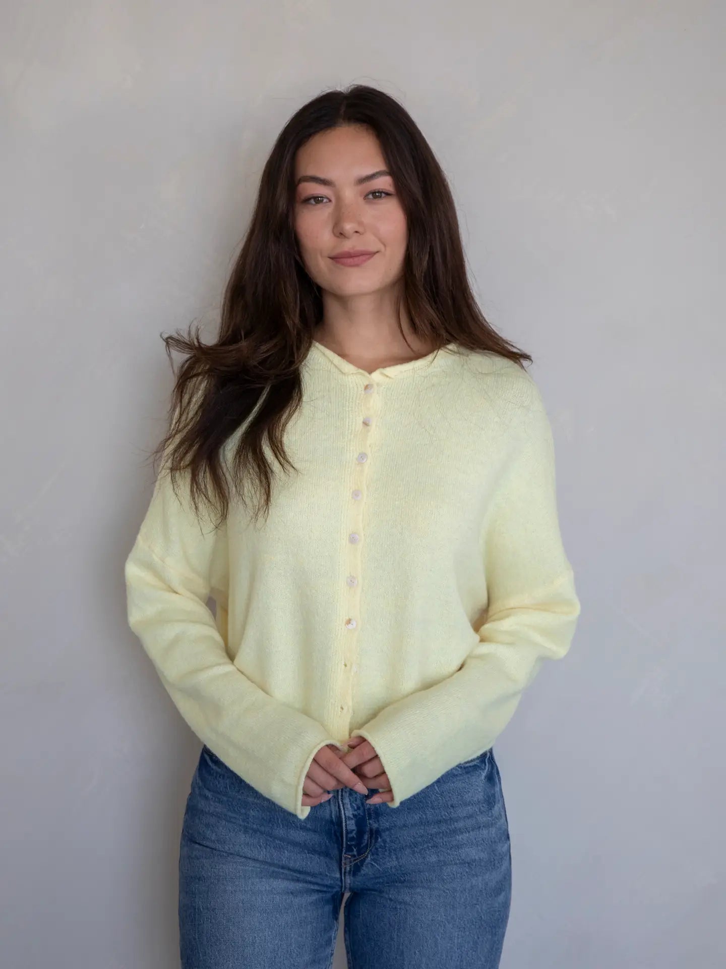 Piper Cardigan- Butter Yellow