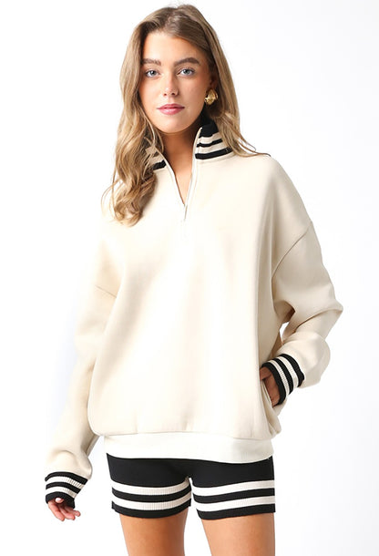 Kristen Top- Cream/Black