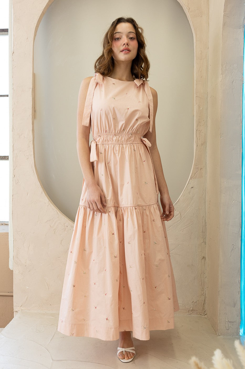 Plya Floral Maxi- Blush Pink
