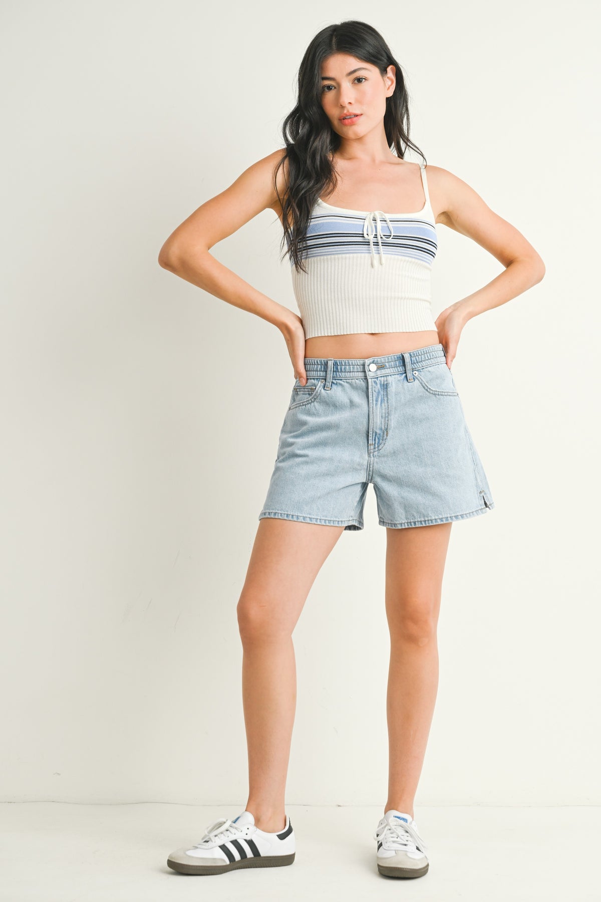 Elastic Waist Mom Short- Light