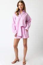 Dove Stripe Set- Pink/Blue