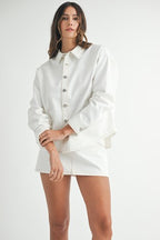 Elsie Denim Set- White