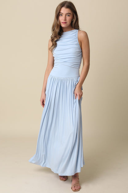 Leni Maxi Dress- Light Blue