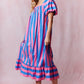Sweet Stripes Maxi- Pink/Blue