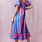 Sweet Stripes Maxi- Pink/Blue