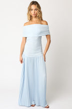 Elina Drop Dress- Blue
