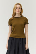 Serena Tee- Dark Moss