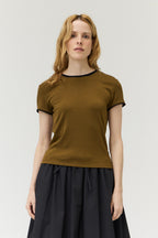 Serena Tee- Dark Moss