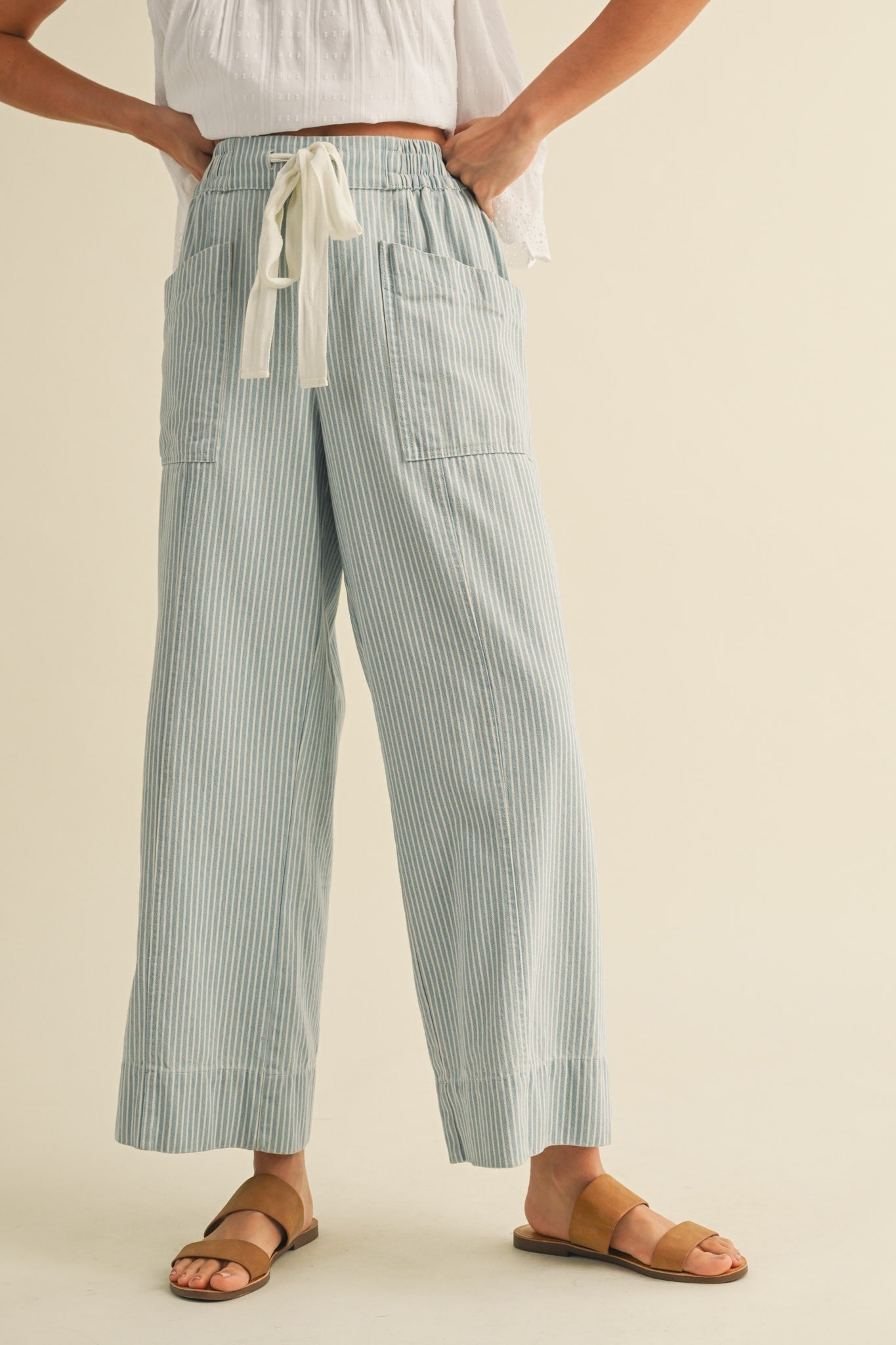 Coastal Lines Striped Pants
