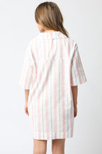 Jules Stripe Dress- Pink/Blue