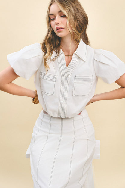 Bubble Contrast Set- White