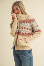 Lysa Isle Zip Up Cardigan- Sand