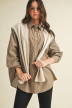 Maylen Stripe Top- Brown