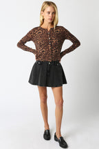 Christine Leopard Knit Top