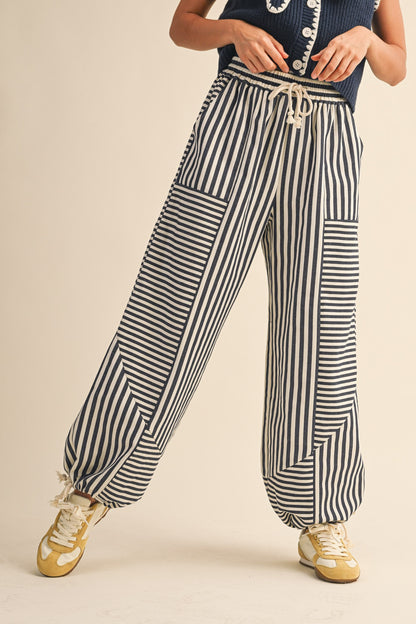Parachute Pants- Dark Blue