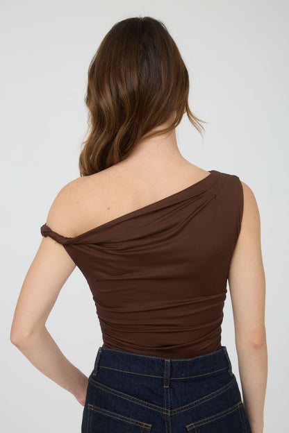 Luna Top- Brown