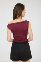 Luna Top- Burgundy