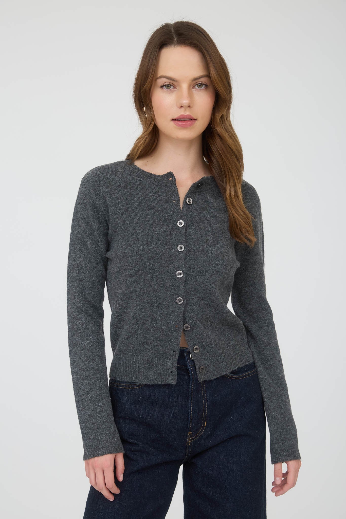 Kelly Cardigan- Charcoal