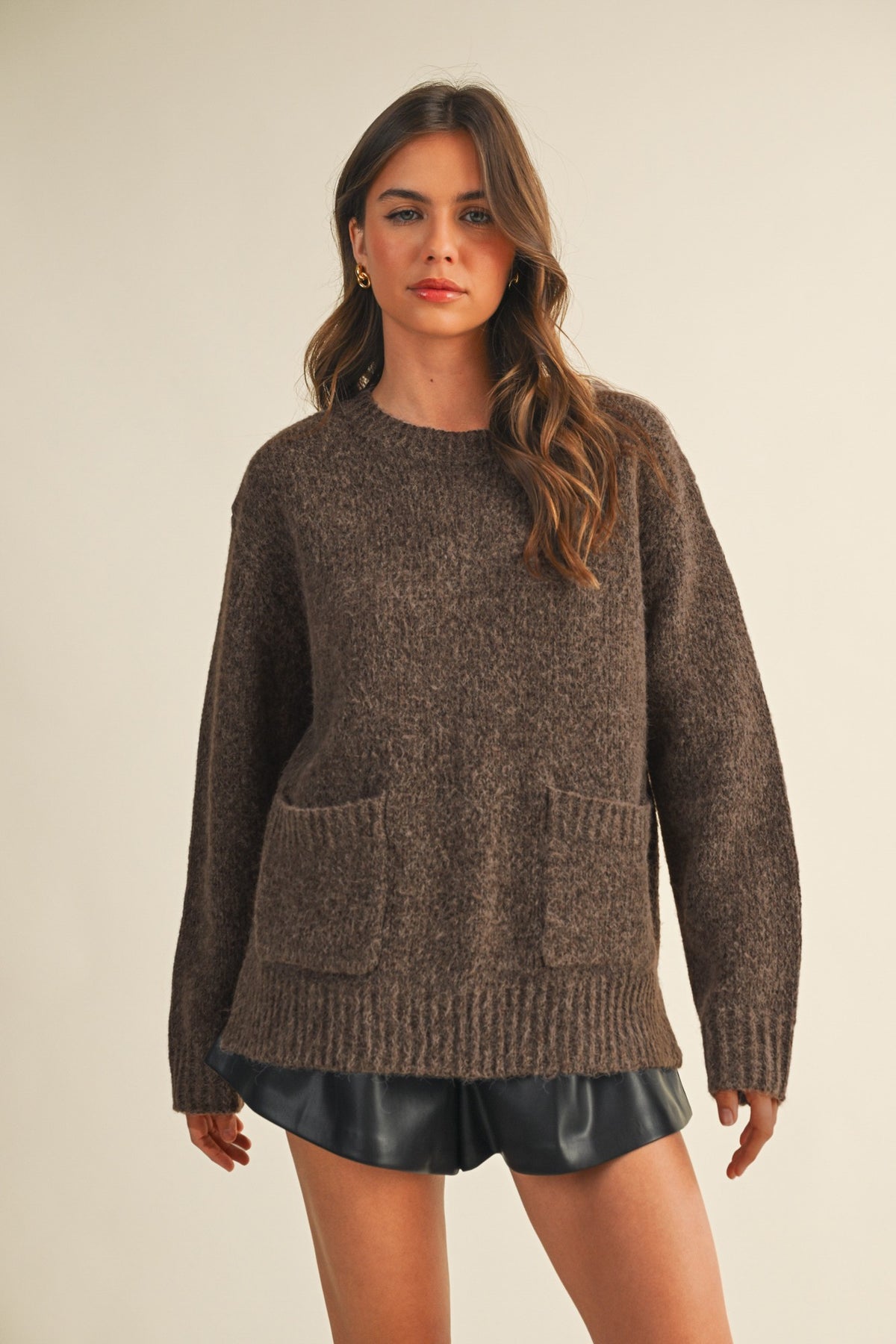 Bailey Sweater- Dark Oak