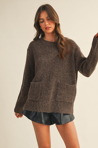 Bailey Sweater- Dark Oak