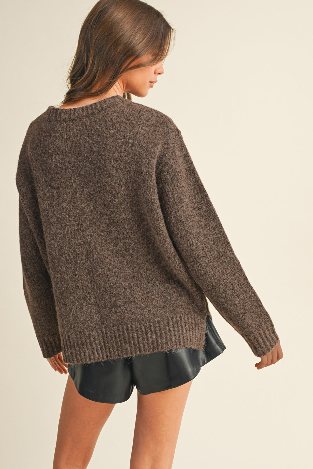 Bailey Sweater- Dark Oak