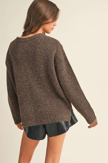 Bailey Sweater- Dark Oak
