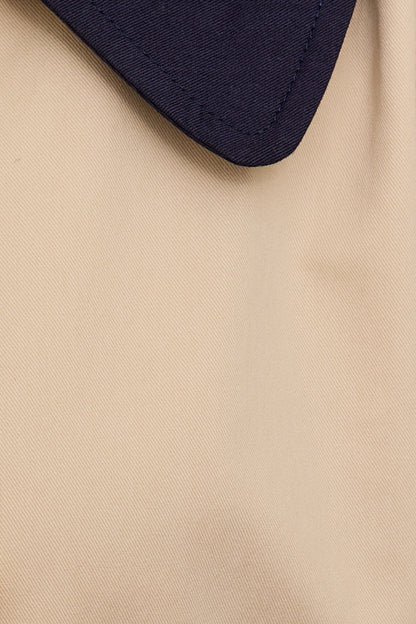 Daley Trench Coat- Beige/Navy