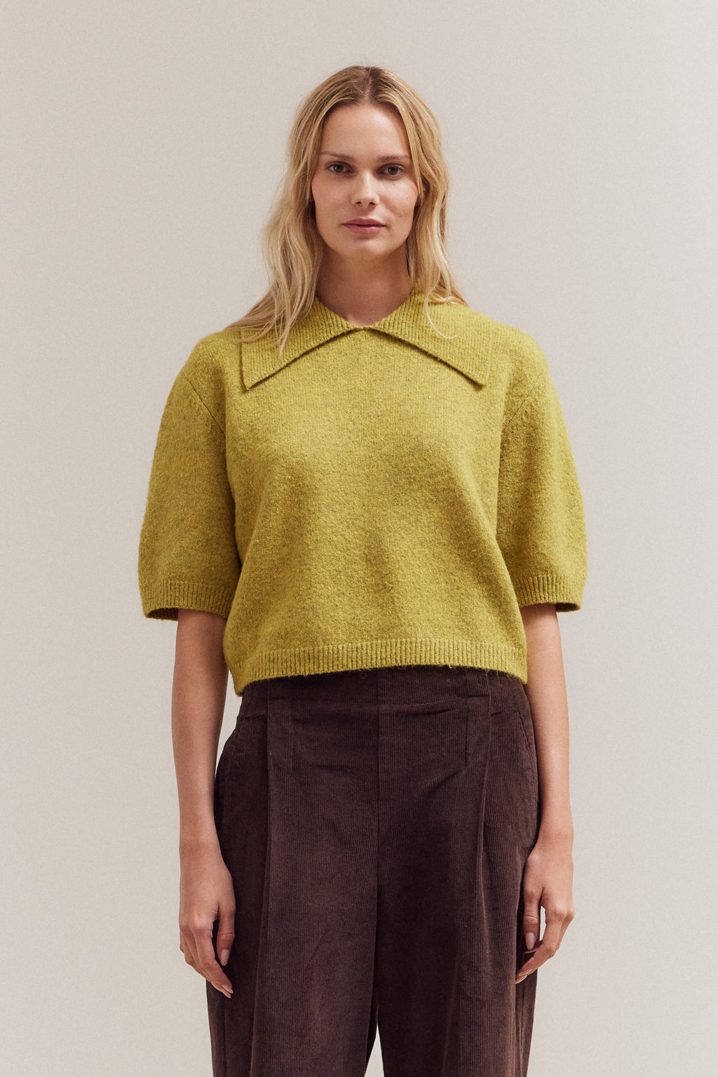 Kit Sweater Top- Citron