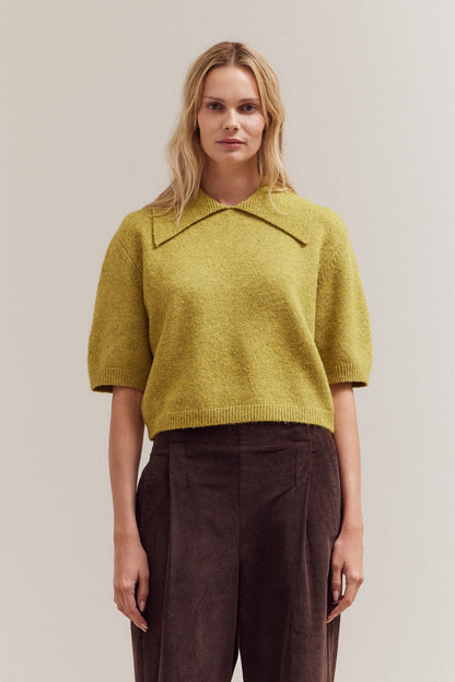 Kit Sweater Top- Citron