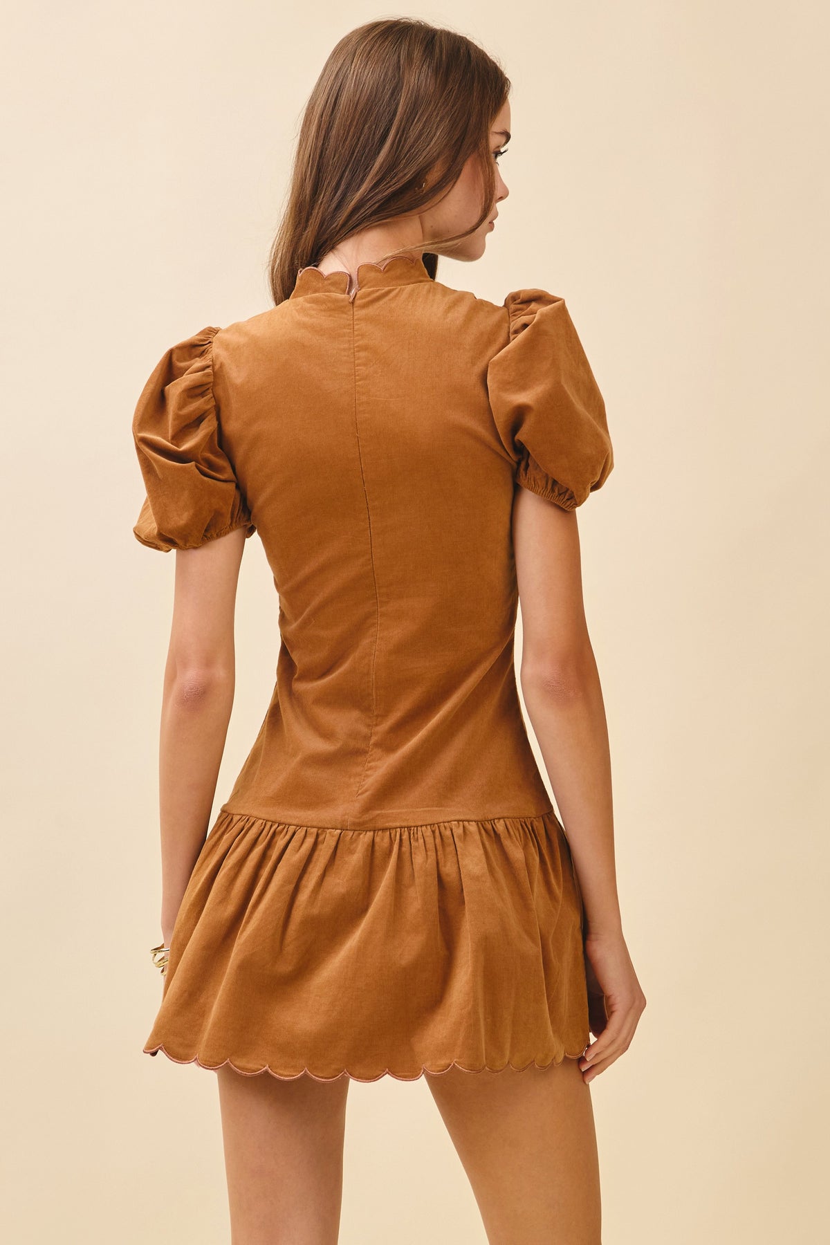 Elowen Mini Dress- Camel