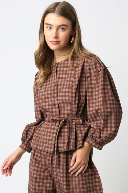 Belen Gingham Top
