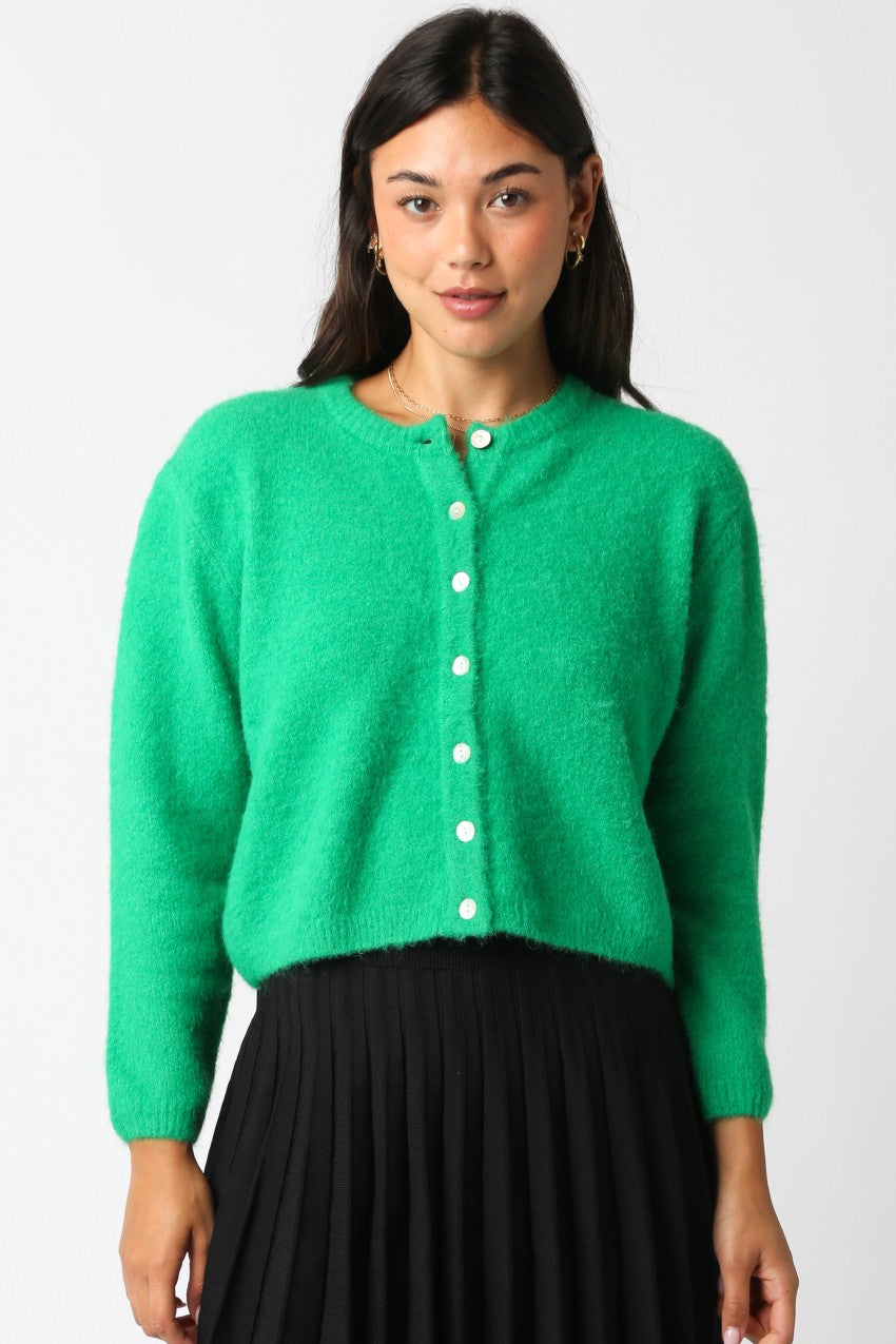 Lucy Button Top- Green