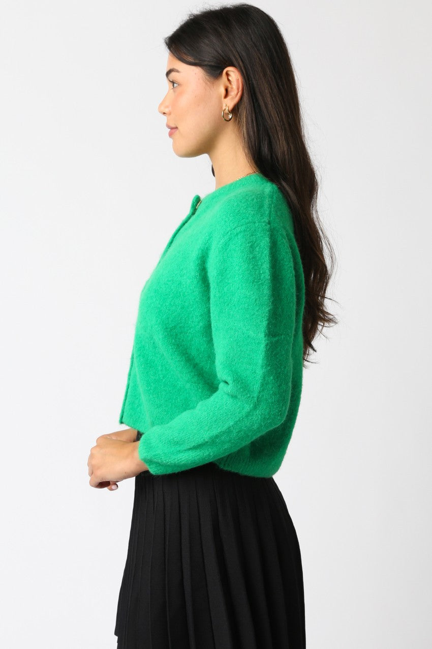 Lucy Button Top- Green