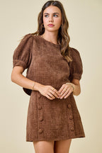 Vicki Tweed Set- Brown