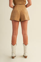 Tate Suede Set- Camel