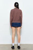 Gina Knit Polo- Chocolate