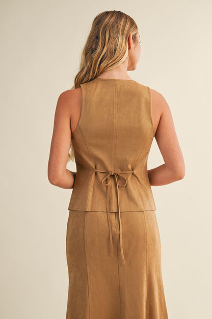 Tate Suede Set- Camel