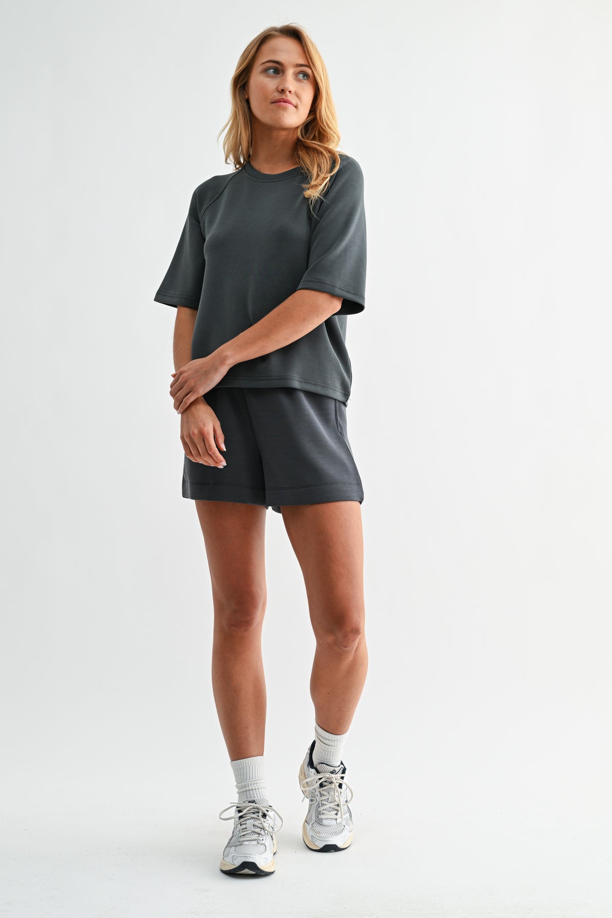 Laguna Soft Drape Set- Ash Grey