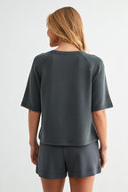 Laguna Soft Drape Set- Ash Grey