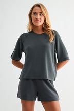 Laguna Soft Drape Set- Ash Grey