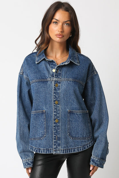 Deja Denim Jacket- Dark Denim