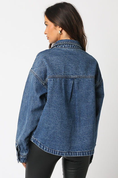 Deja Denim Jacket- Dark Denim