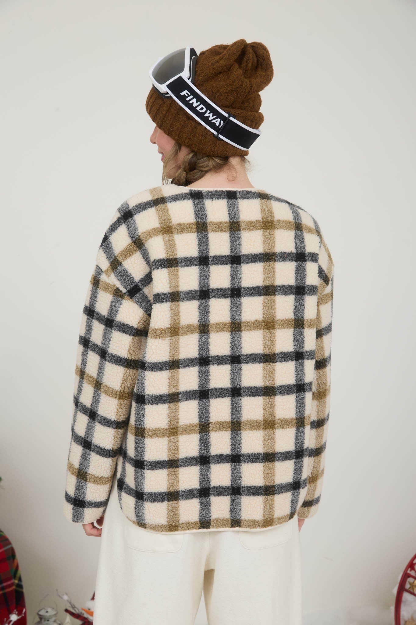 Teddy Plaid Jacket