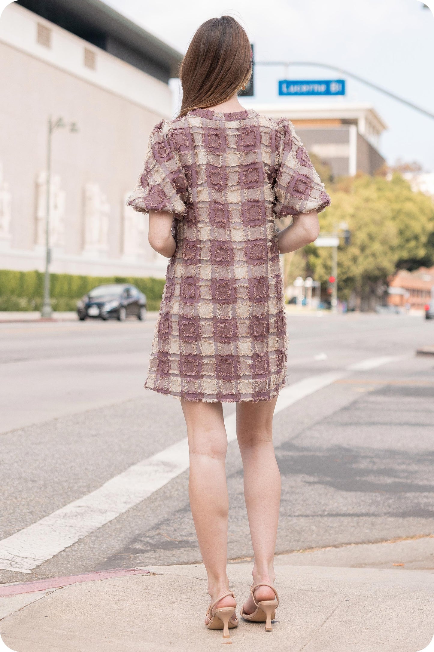 Stacy Mini Dress- Mocha