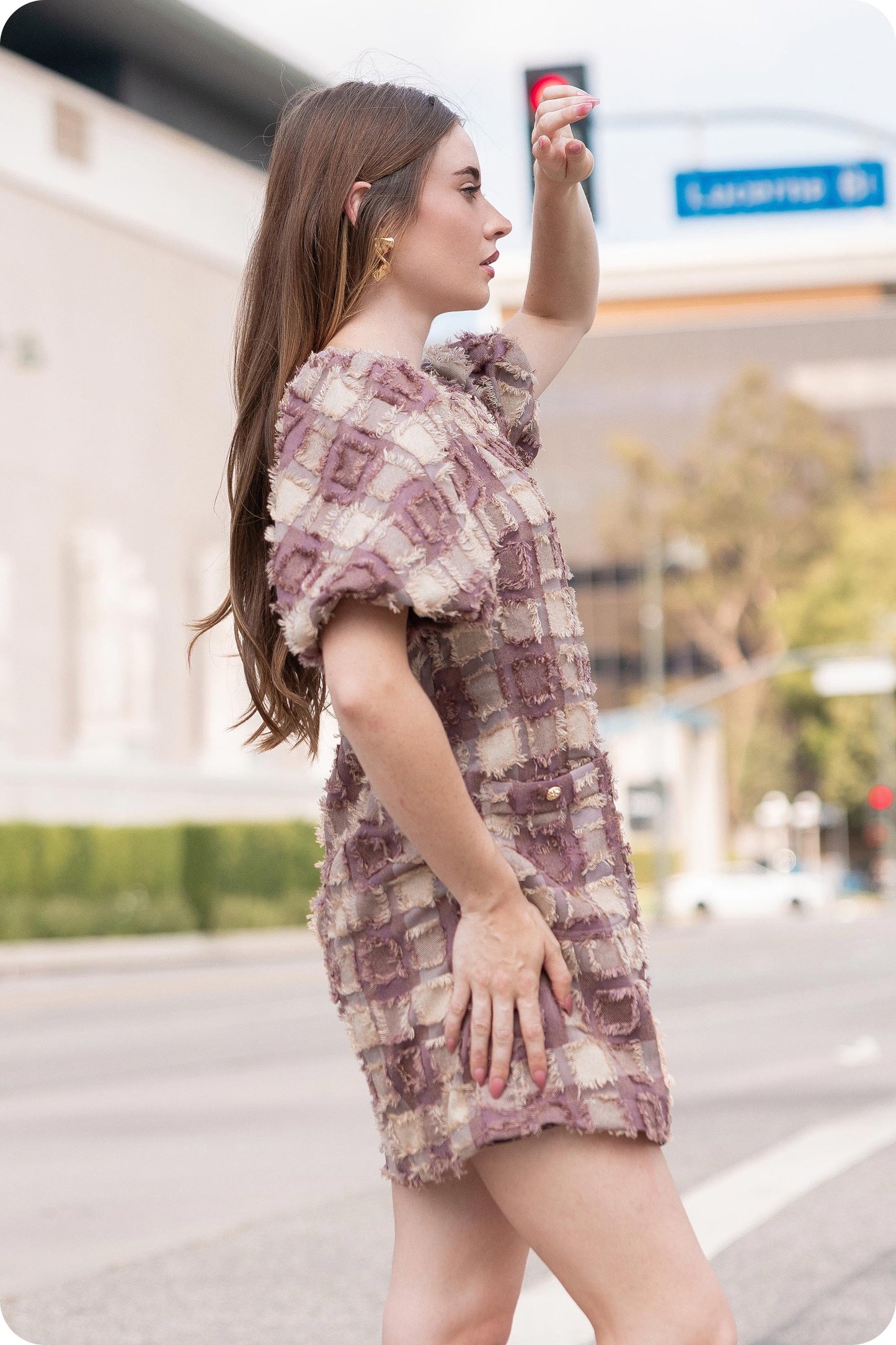 Stacy Mini Dress- Mocha