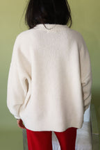 Sailboat Knit Sweater- Cream